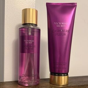 Victoria's Secret Cashmere Fleur Set in Purple and Gold